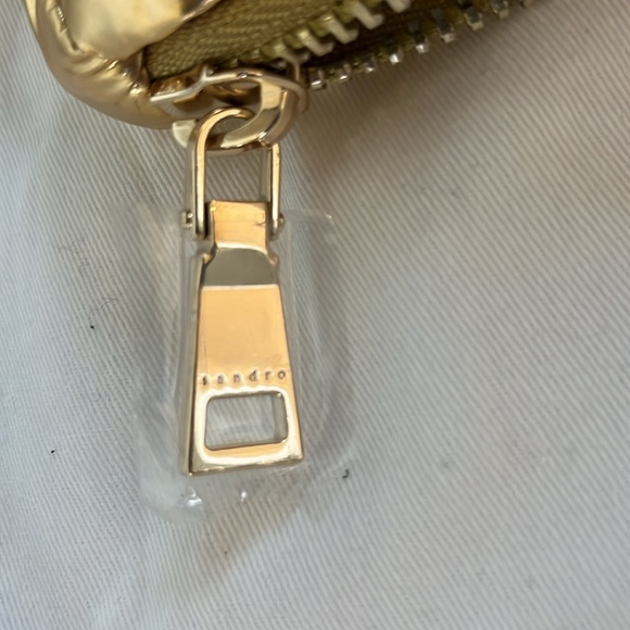 Sandro Gold Puffer Clutch Bag - Picture 4 of 7